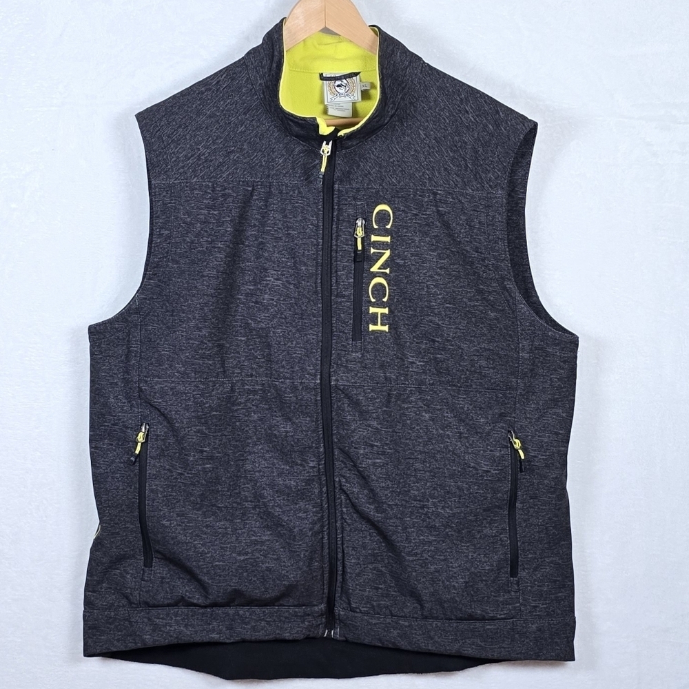 Cinch Concealed Carry Vest XL Bonded Performance Fleece Lined Western Tech
